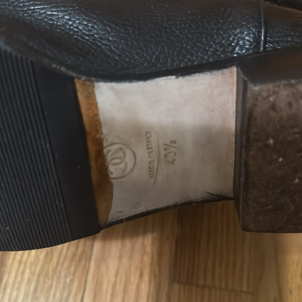 Chanel tall Black riding boots. Sz 40.5 fits 9.5-10 - Picture 6 of 10